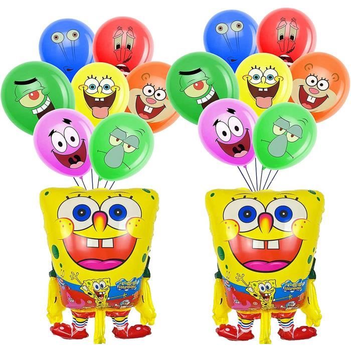 Decorations De D Anniversaire Bob L Eponge 16 Pieces Ballons De Nniversaire Feuille Ballons Pour Enfants Spongebob Decorations De Fe Cdiscount Maison