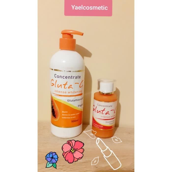 GLUTA C Lait concentre Corporel Super Eclaircissant l'arbutine GLUTA C -  Cdiscount Au quotidien