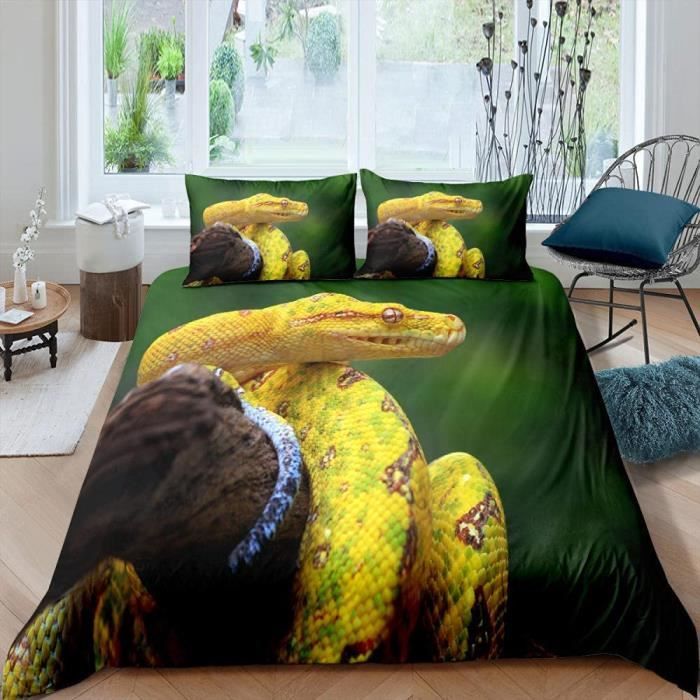 Parure De Lit New York Vision - Housse Couette 140x200 + Taie 65x65 - 100% Coton