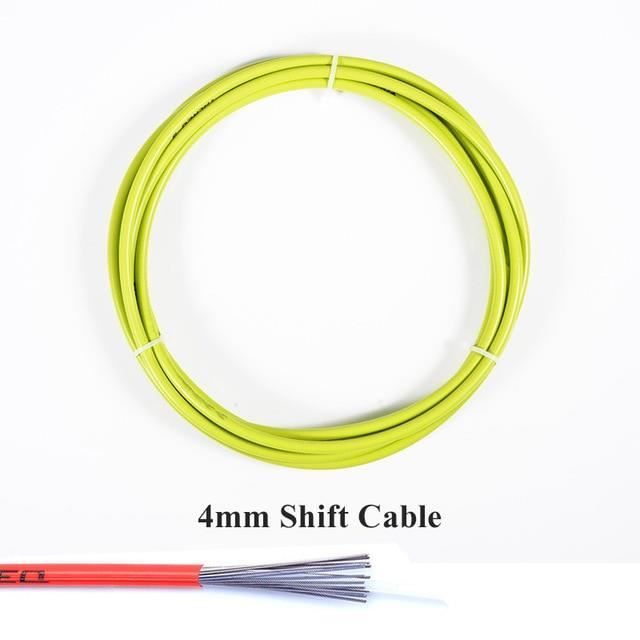 Kit De Réparation Câbles De Frein Et De Vitesse Pour Vélo - Câbles Colorés + Gaines + Embouts - Pour VTT, Vélo Route, Vélo électrique - Facile à Installer (couleur : Blanc)