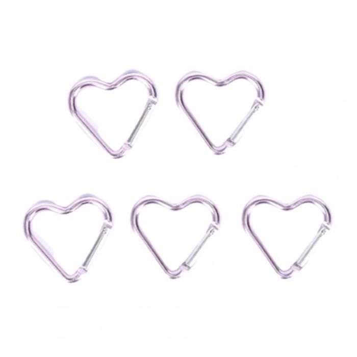 Lot De 6 Mousquetons En D Verrouillables - Aluminium Ultra-Léger Pour
