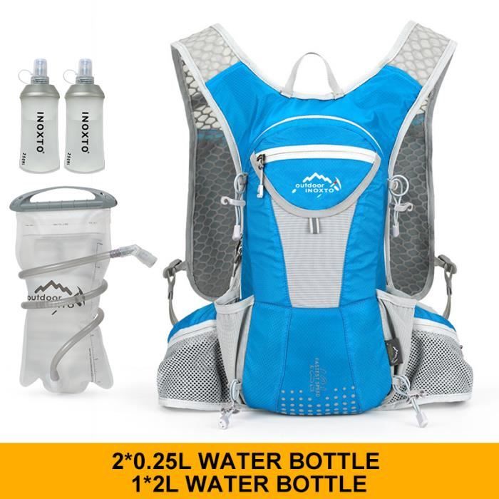 Sac à dos hydratation pour femmes, 10l, pour la course à pied, le Marathon~only red backpack