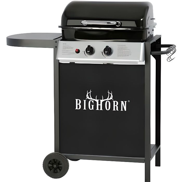 BIGHORN BBQ Gaz sur chariot ,2 brûleurs,Barbecue Cdiscount Jardin