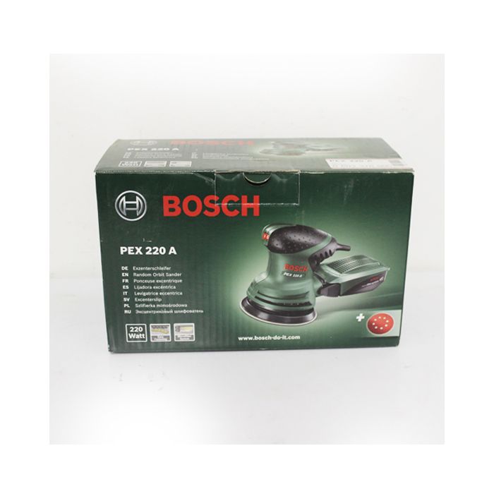 Ponceuse excentrique - BOSCH - PEX 220 A - 220W - Filaire - Vert -  Cdiscount Bricolage