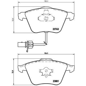 Brembo P85100 Plaquettes de Frein Arri/ère