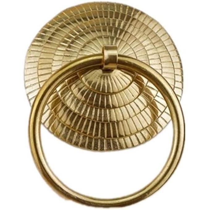 Heurtoir De Porte En Laiton – Quincaillerie Meuble, Motif Fortune Chinoise, 20 Cm