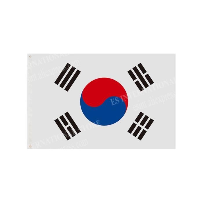 Drapeau Corée Du Sud 150x90cm - Drapeau Coréen Grand Format