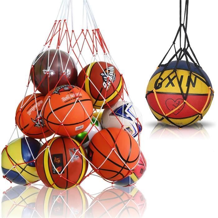Sac à Balles Simple En Maille - Rangement Pour Ballons De Volley-Basket Avec Cordon De Serrage
