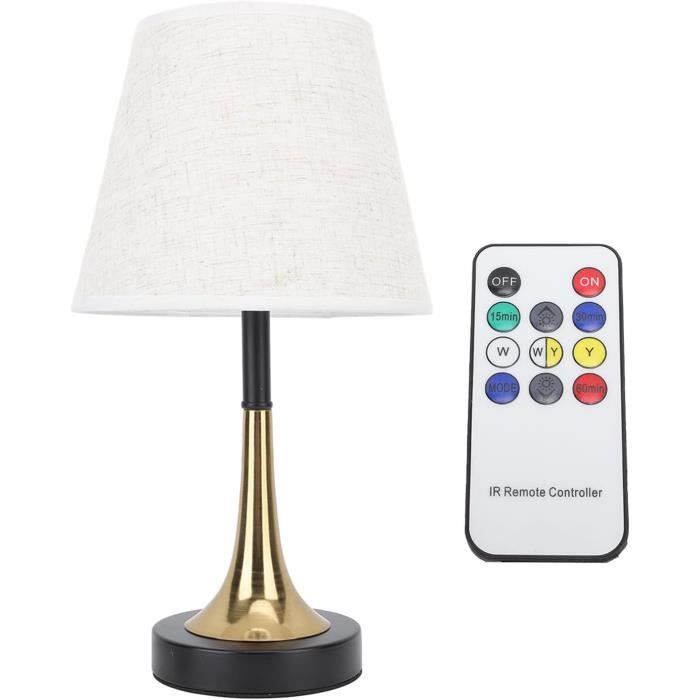 Lampe de table rétro en métal, rechargeable par USB, tactile, veilleuse