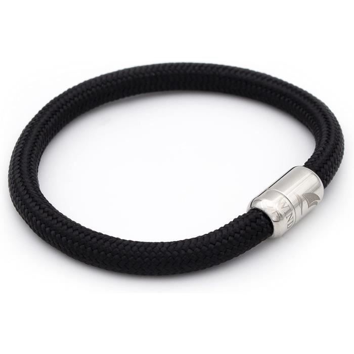 Motti Way Bracelet Homme Bleu Foncé Corde, Durable Bracelet Nautique