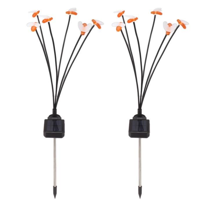 Spetebo Lot De 5 Suspensions Solaires LED - Lampes De Jardin Suspendues Aspect Verre - Éclairage Extérieur Automatique