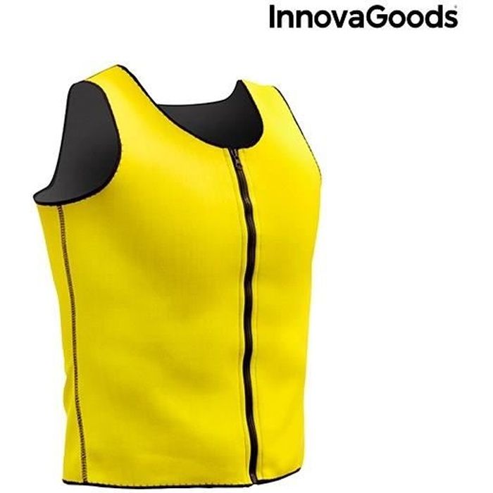 INNOVAGOODS Gilet de sport avec Effet Sauna - Homme - Jaune INNOVAGOODS Gilet de sport avec Effet Sauna - Homme - Jaune