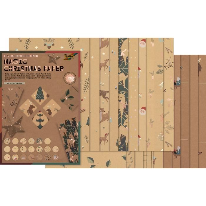 Lot 20 Sacs En Papier Kraft Naturel Pour Noël - Emballage Cadeaux Et Rangement 15x12x5.5cm