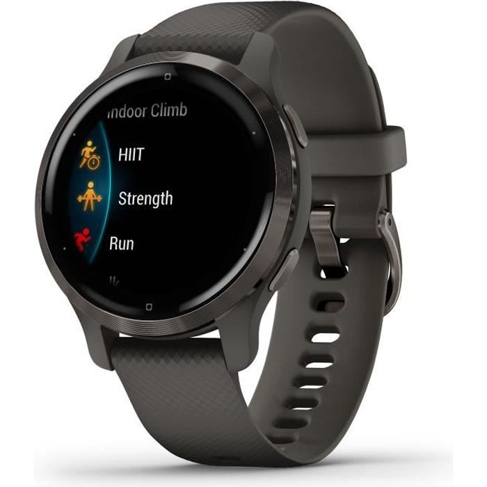 GARMIN Venu 2S - Montre connectée GPS - Gray - Bracelet gris foncé