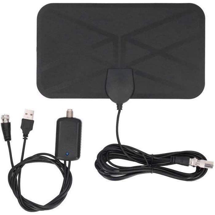 Antenne TV Numérique Intérieure – Portée 210 Km, 1080p/4K, Gain 30 DBi – Compatible DTMB/DVB-T/ATSC, Pour TV HD