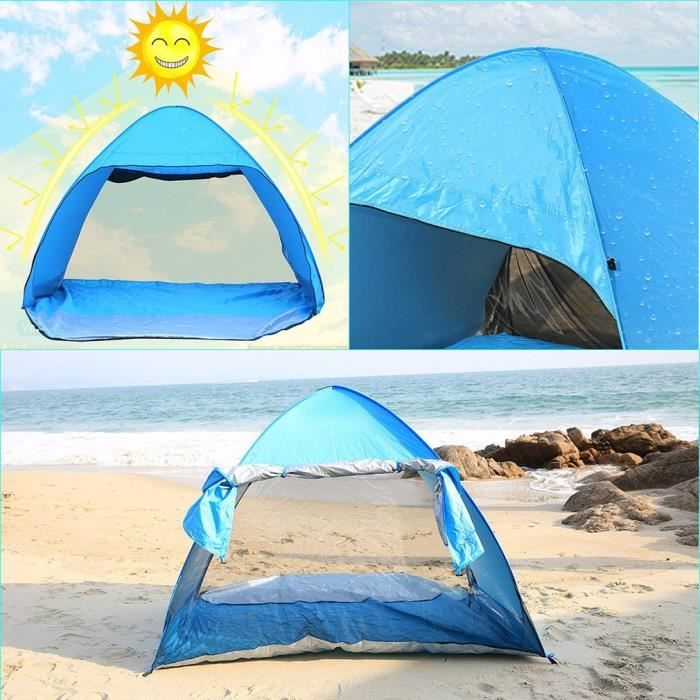 Extérieur automatique Pop up Tente de plage portable instantanée 2-3