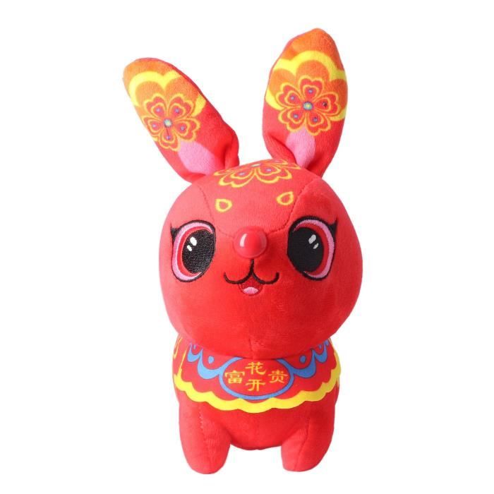 Peluche Lapin Gothique 30 Cm – Doux, Décoratif – Cadeau Enfant Ou Adulte – Modèle Blanc