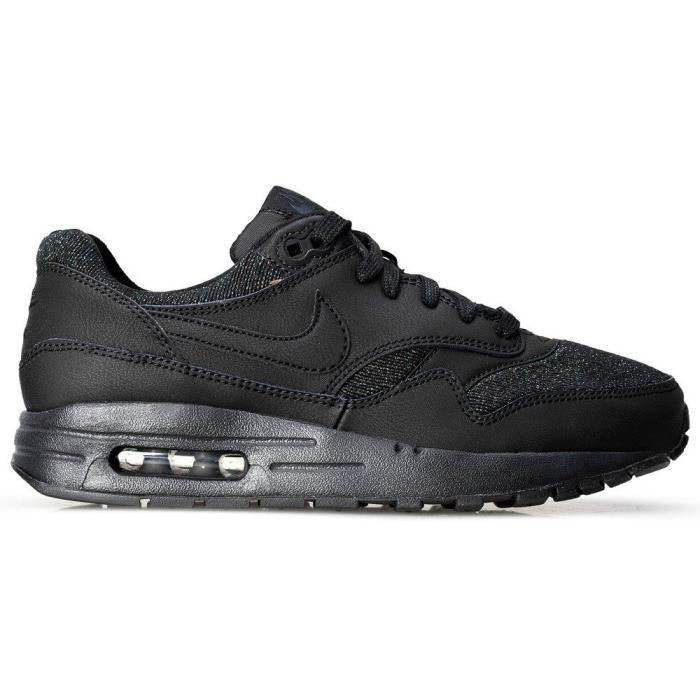 chaussures de running nike air max 1 se gs pour enfant - noir