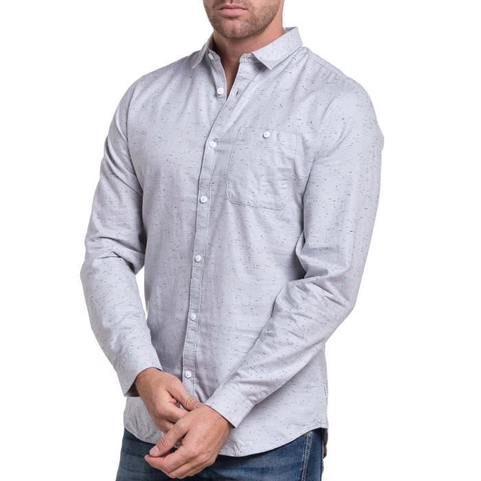 chemise grise homme