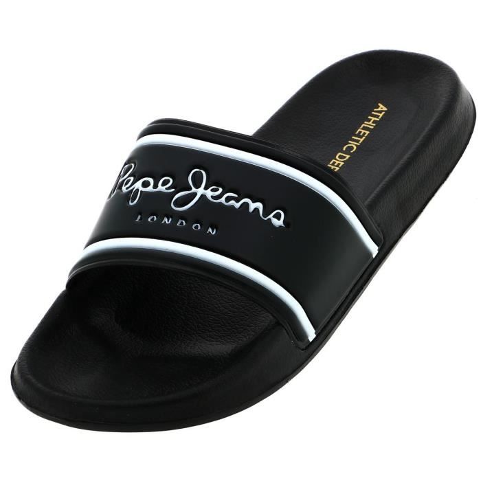 Claquettes mules Slider noir - Pepe jeans - Cdiscount Sport