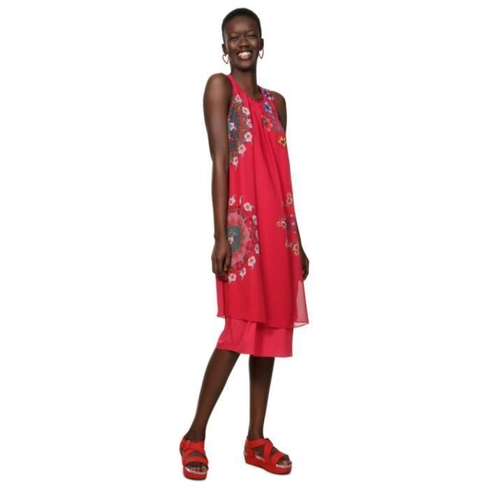 desigual robe rouge