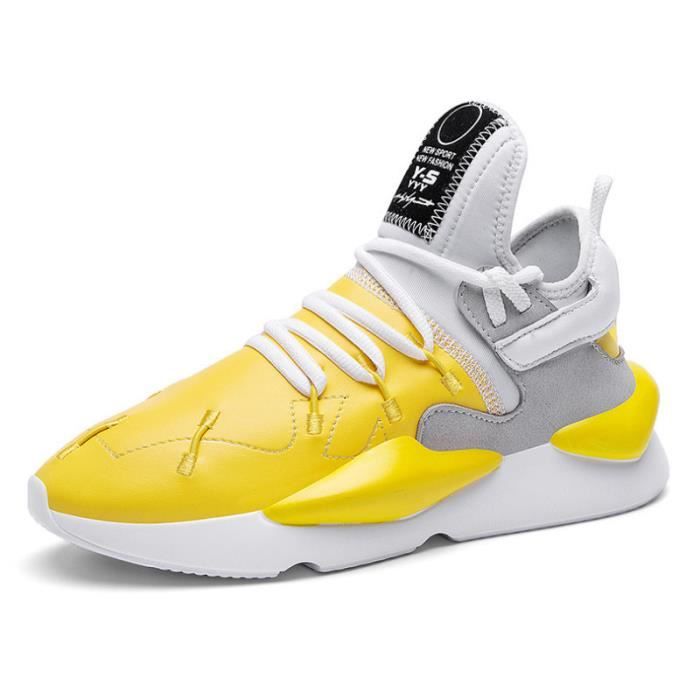 Basket jaune homme pas cher outlet