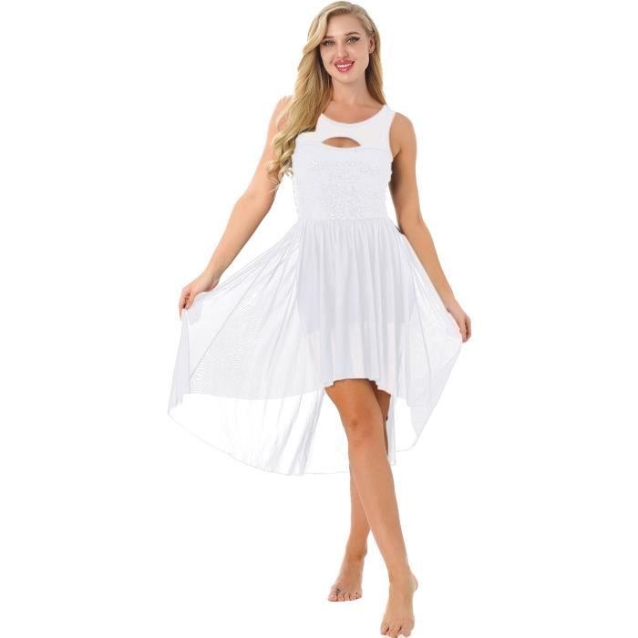 Robe Danse Classique Enfant Fille - Justaucorps Sans Manches Avec Jupe Tulle Pour Ballet Et Spectacle