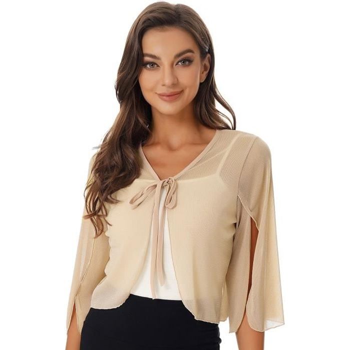 Bolero beige mariage deals