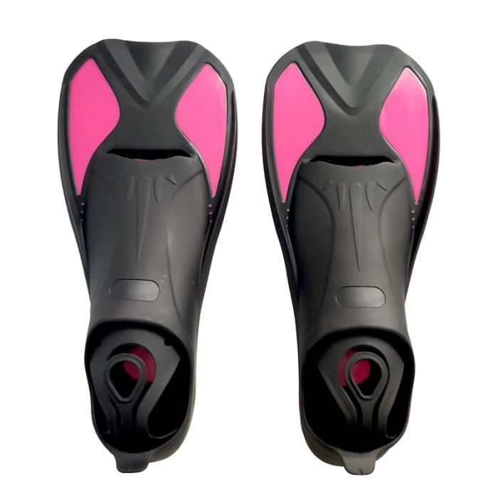 Palmes De Plongée POPETPOP – Taille L, Souple, Orange Vif, Réglables 39-43, Pour Entraînement Ou Snorkeling