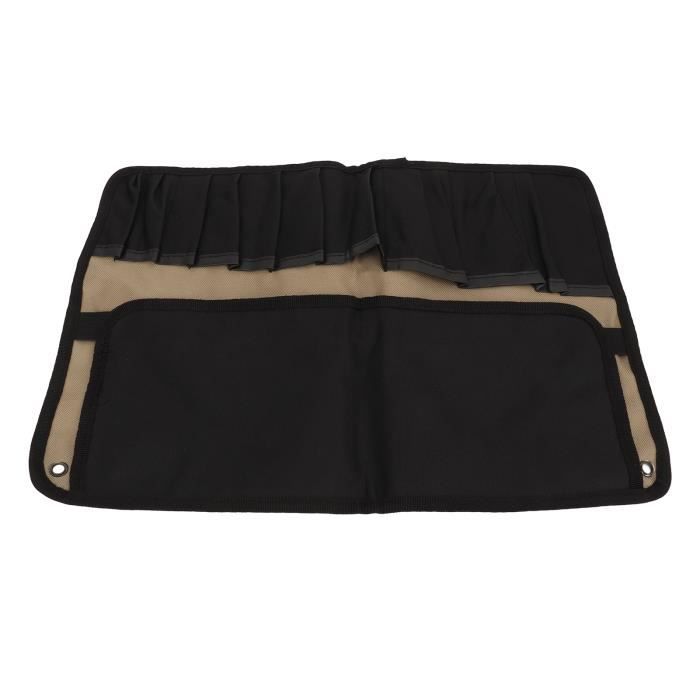 Rouleau à Outils En Cuir Pour Moto XXL - Fastman Racing - 30x18x11cm - Noir