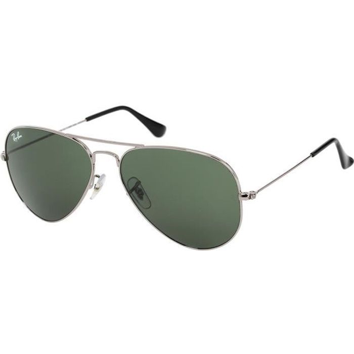 RAY BAN Lunettes de Soleil RB3025 Aviator Mixte Argent Achat