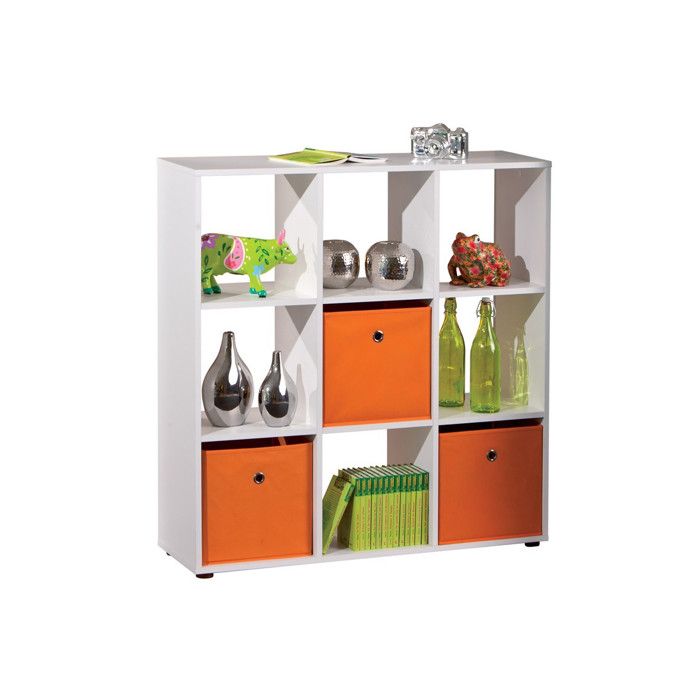 Étagère 9 Compartiments Kase 109cm Blanc Étagère 9 Compartiments Kase 109cm Blanc