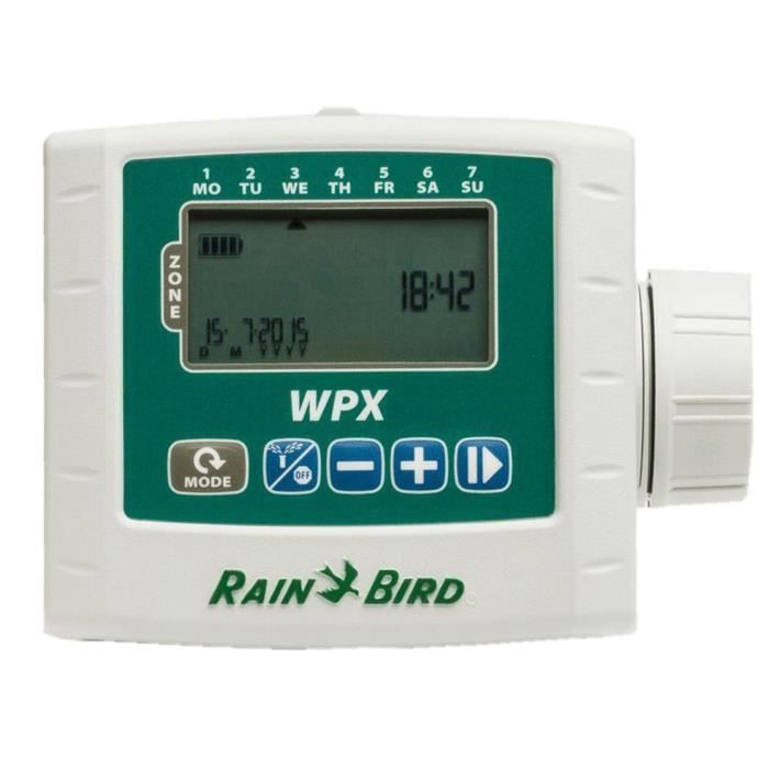 Rain Bird Programmateur d'irrigation à batterie Rain Bird 1 zone Rain Bird Programmateur d'irrigation à batterie Rain Bird 1 zone