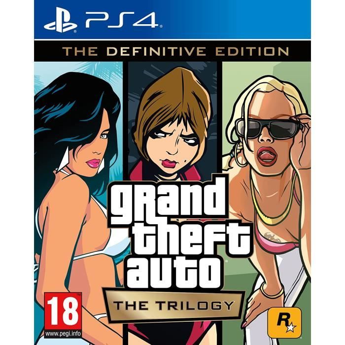 Jeu vidéo - Rockstar Games - GTA The Trilogy - Definitive Edition - PS4 - Action - PEGI 18+