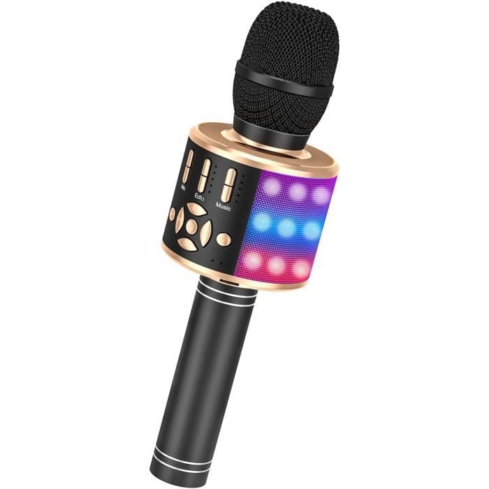 Microphone Sans Fil Karaoké,Microphone Bluetooth Pour Enfants,Machine