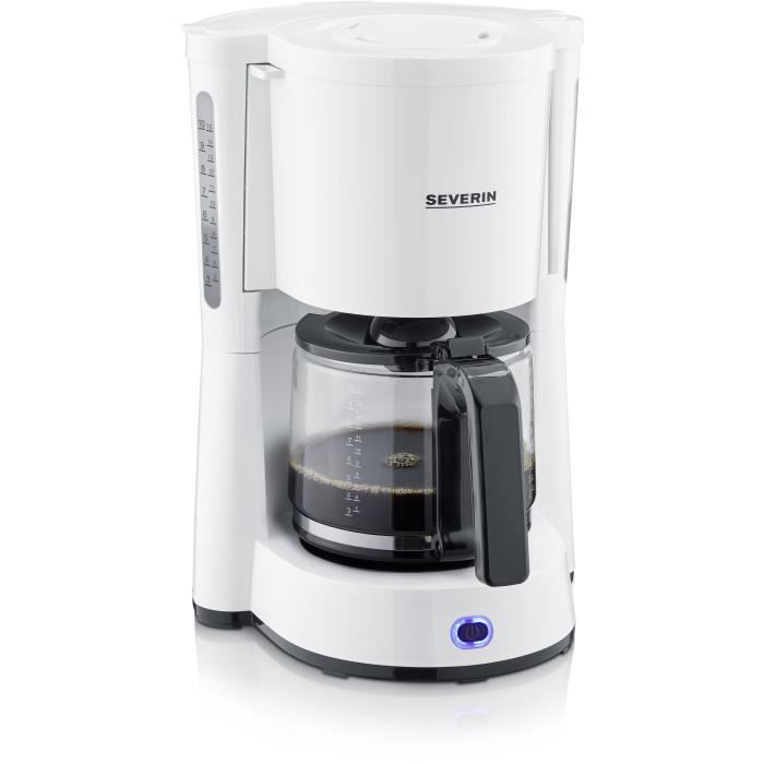 Cafetière filtre SEVERIN KA4816 - 10 tasses - 1,4 L - 1000 W - Arrêt automatique - Blanc