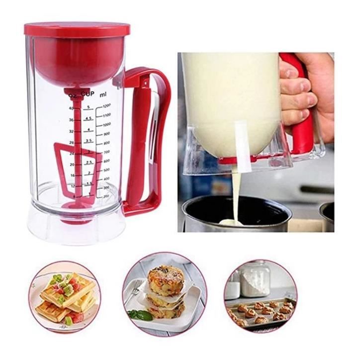 Distributeur Pâte Cuisine Distributeur Pâte 900ml Avec Marques Mesure - Pour Cupcakes Crêpes Muffins | Pâtisserie Précis Sans Gâchis Dispenseur Pâte 900ml