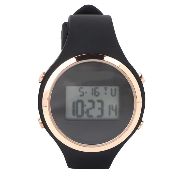 Montre Numérique Enfant 3-12 Ans Design Chat 3D - Étanche 30m, LED, Bracelet PVC Réglable - Blanc