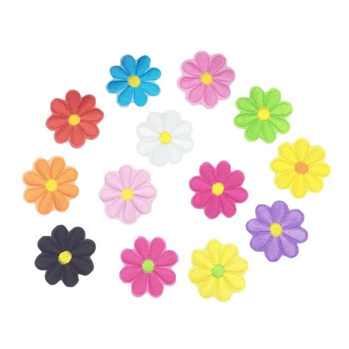 32 Patchs Broderie Marguerites - Fleurs Fer à Repasser - 4 Tailles (0.79 à 1.97 Pouce)