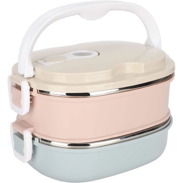 Boîte Lunch Isotherme 1,55 L – Acier Inoxydable 304, étanche, Avec Trou D’évacuation, Pour école, Camping, Pique-nique