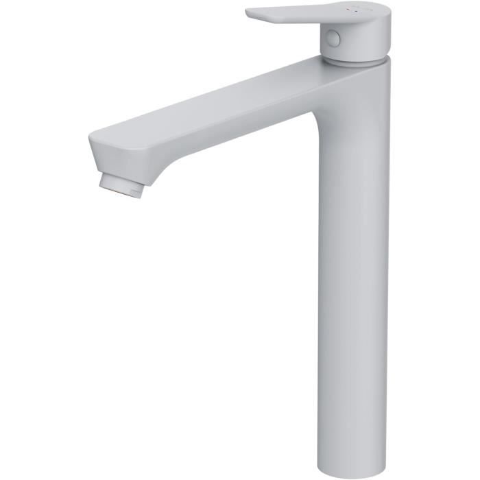 Robinet De Lavabo Haute Cascade, Robinet De Salle De Bain Blanc Et Doré