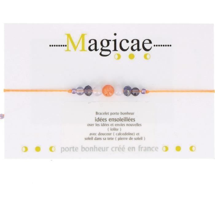 Bracelet Perles Noires En Pierre Naturelle - Gommage - Porte-bonheur - Unisexe