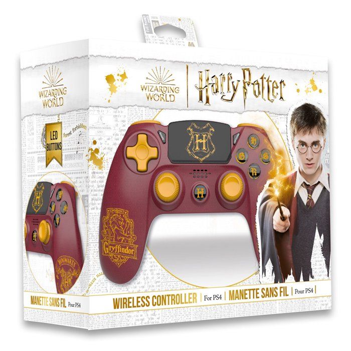 Manette Sans Fil Harry Potter Gryffondor Accessoire PS4
