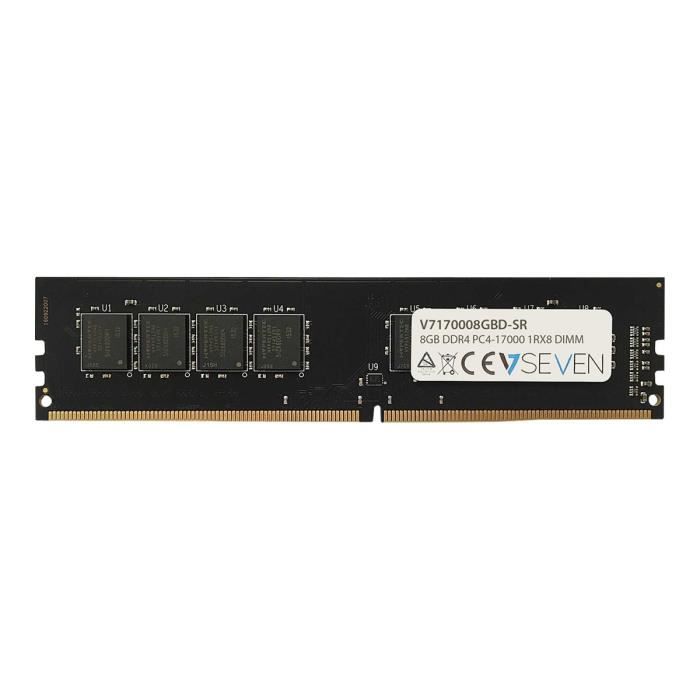 V7 Module de RAM - 8 Go - DDR4-2133/PC4-17000 DDR4 SDRAM - CL15 - 1,20 V - Non-ECC - Non bufferisé - 288-broches - DIMM