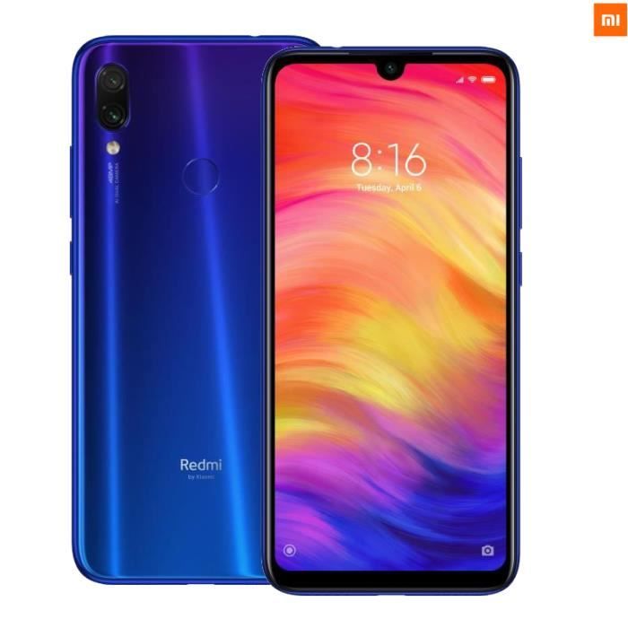 Vente Téléphone portable Xiaomi Redmi Note 7 128Go Bleu Smartphone 4G 6.3" Ecran de Goutte 4+128Go Caméra AI 48MP 4000mAh Charge rapide NFC pas cher Vente Téléphone portable Xiaomi Redmi Note 7 128Go Bleu Smartphone 4G 6.3" Ecran de Goutte 4+128Go Caméra AI 48MP 4000mAh Charge rapide NFC pas cher