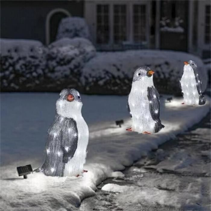 Set De 7 Décorations De Noël En Acrylique – Élans Mignons à Accrocher Sur Le Sapin, La Voiture Ou Le Sac à Dos