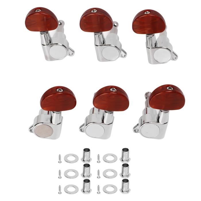 2 Chevilles Accordage Guitare Classique Dorées - Têtes De Machine Avec Vis