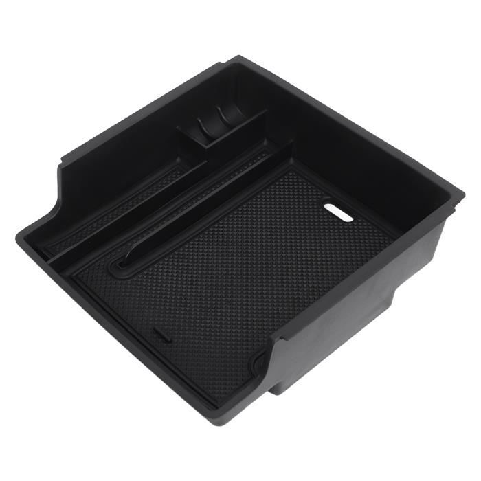 Organisateur De Console Centrale Pour Hyundai IX35 2010-2015 - Boîte De Rangement Secondaire Avec Tapis Caoutchouc - Installation Drop-in