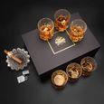 KANARS 6 Pièces Verres à Whisky, 300ml Verre a Whiskey en Cristal, Belle Boîte Cadeau-1