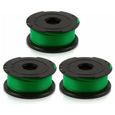 Lot de 6 bobines de fil vert pour débroussailleuse Black & Decker GL7033 GL8033 GL9035 A6482-1